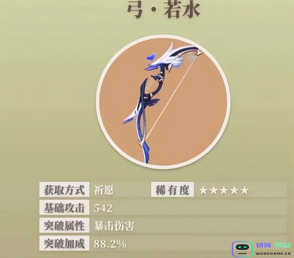 原神若水属性面板武器特效是什么-原神若水突破材料是什么