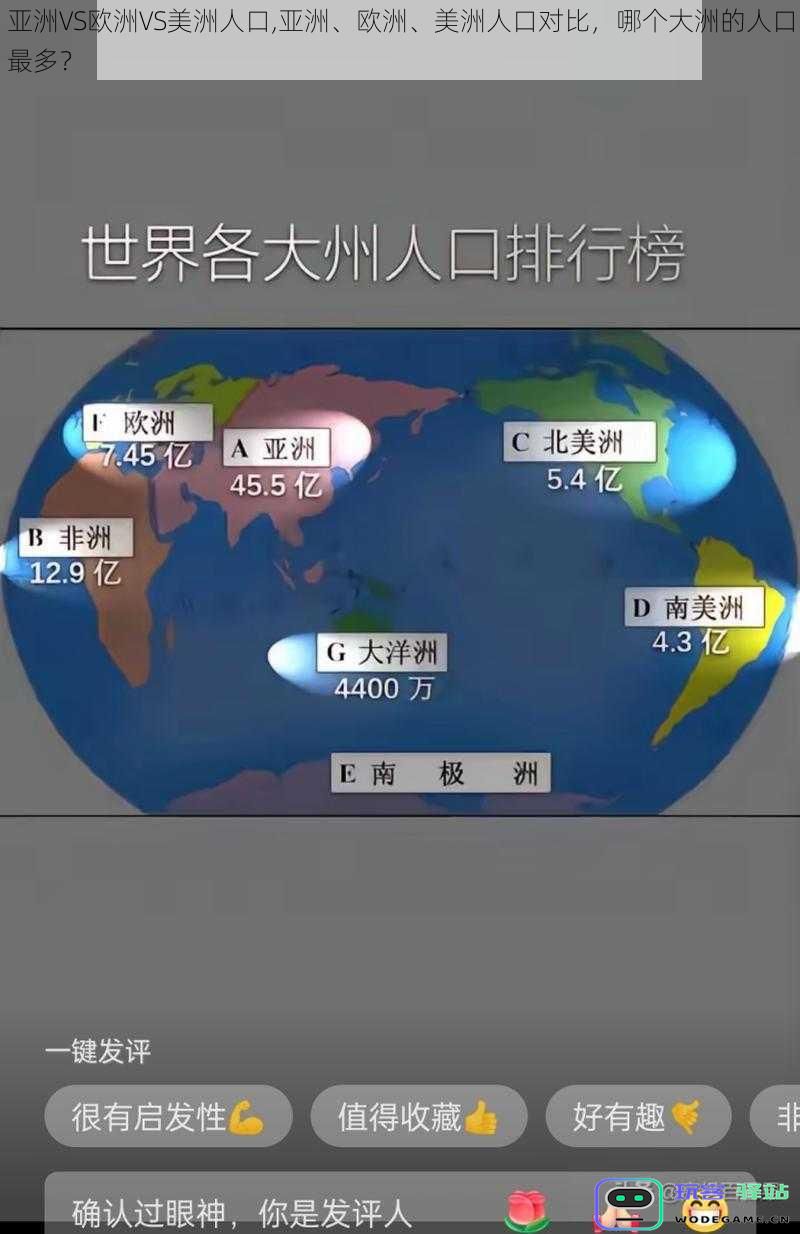 亚洲、欧洲与美洲人口的全面对比,探讨哪个大洲的人口数量更为庞大?