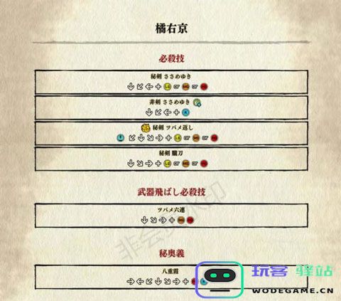 侍魂晓手机版出招表 侍魂晓手机版出招表