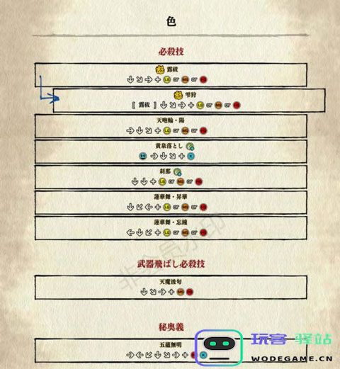 侍魂晓手机版出招表 侍魂晓手机版出招表