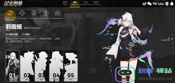 雷索纳斯角色档案 雷索纳斯角色档案