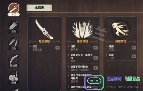 狩猎时刻中使用的各种武器类型详解