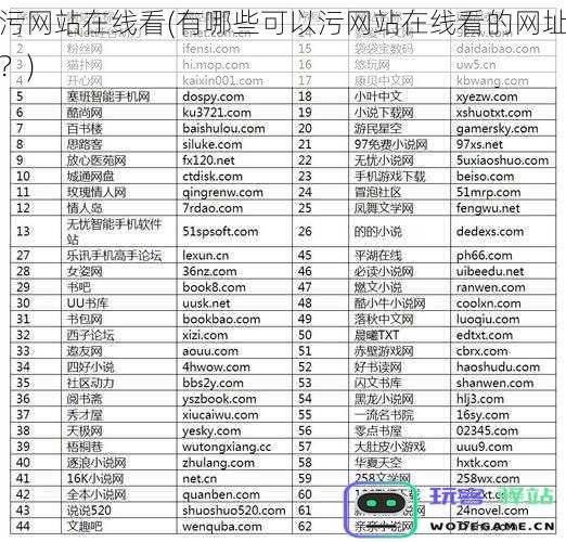 哪些网址可以观看污网站在线看？分享一些资源和推荐的污网站