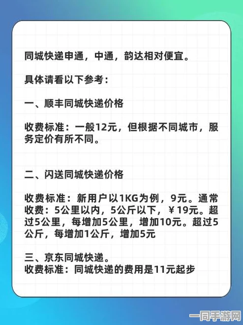 成都同城快递哪个便宜，深度解析与避坑指南