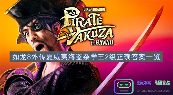 如龙8外传夏威夷海盗杂学王第二级完整答案汇总与解析