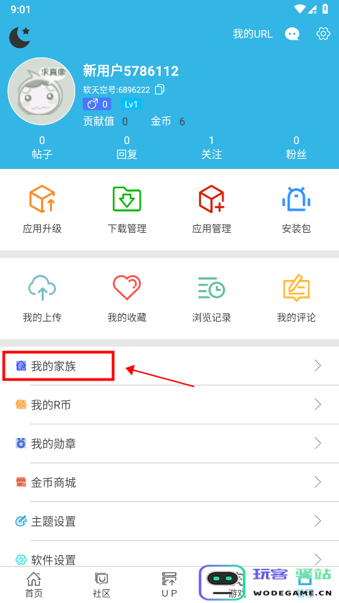 软天空怎么加入家族
