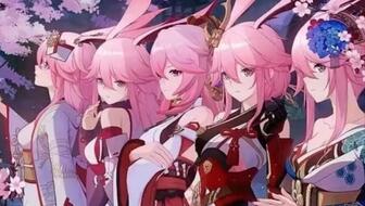 原神八重神子素描画