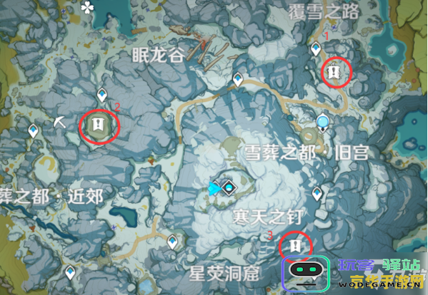 如何在原神的雪山区域寻找和收集碎片的详细指南
