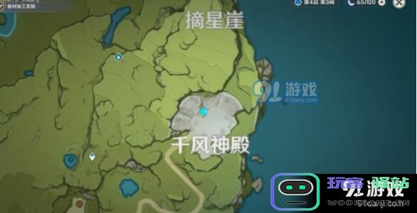 原神千风神殿在哪接