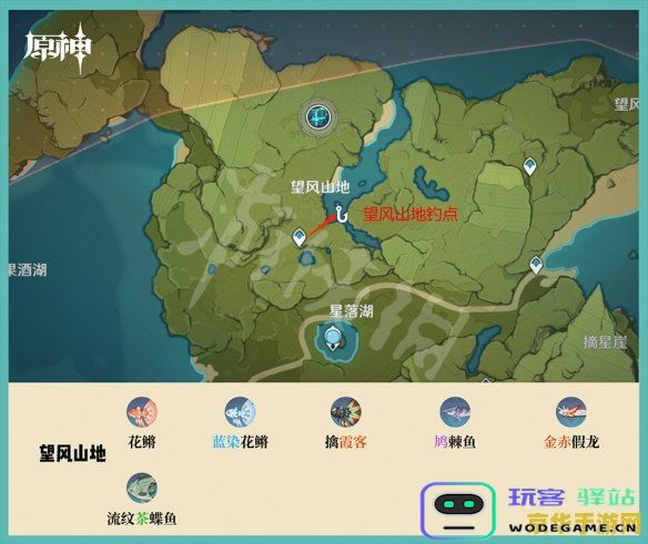 原神望风山地钓鱼点