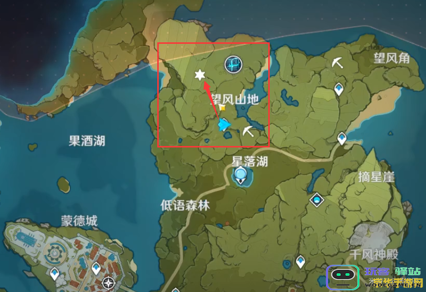 原神蒙德地图位置