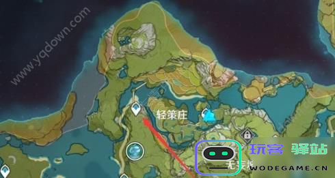 原神岩尊像寻找碎片瀑布