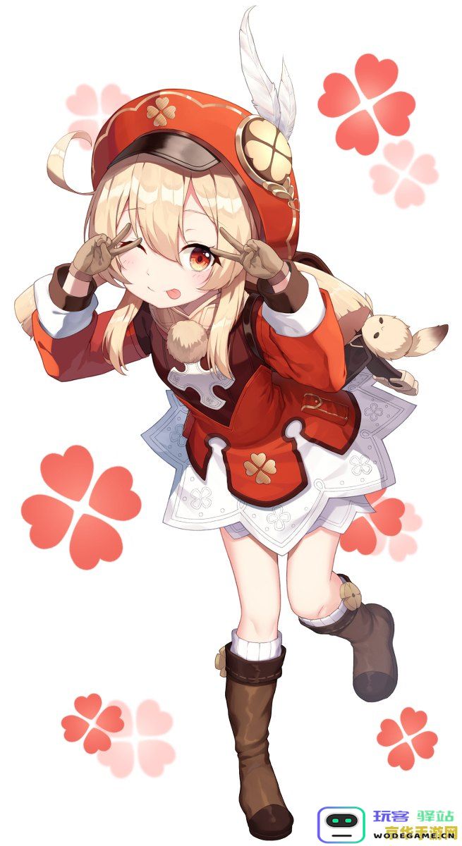 原神可莉去掉所有服装图片