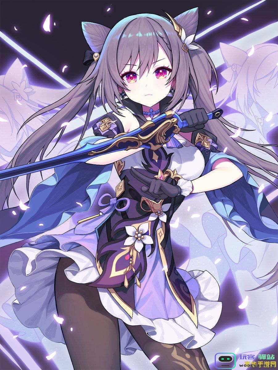 二次元原神刻晴开襟图片