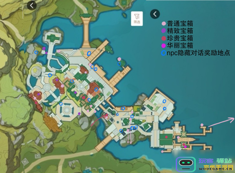 原神璃月城宝箱位置