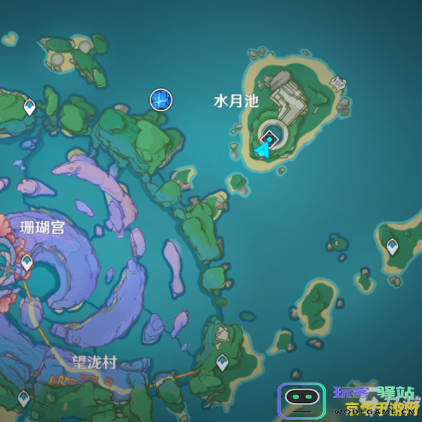 原神水月池秘境勾玉