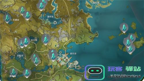 原神水月池解锁秘境继电石精准位置指南和收集策略