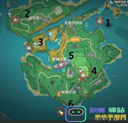 原神五个墓碑的位置