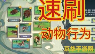 原神须弥探险：拍摄四种动物的奇妙旅程与自然记录