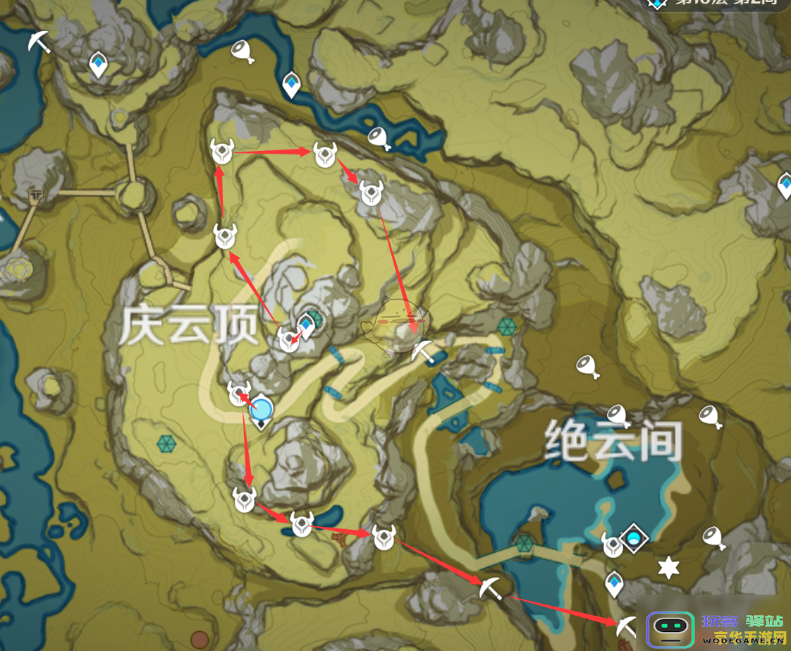 原神水晶块哪里多庆云顶 原神庆云顶水晶块采集攻略
