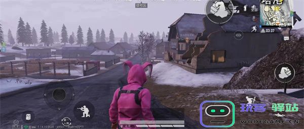 pubgmobile雪地钟塔港怎么打