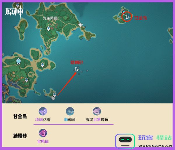 云原神钓鱼点攻略说明