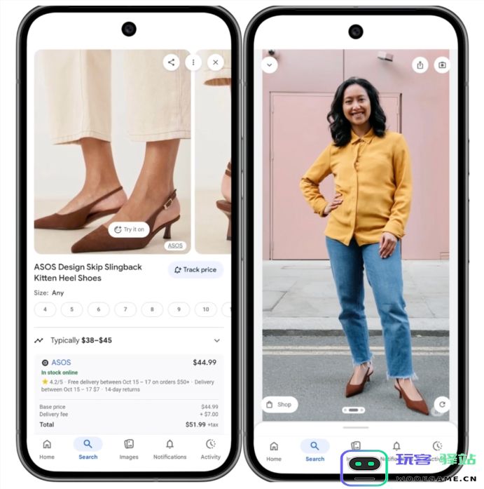 Google AI全新试衣间升级：只需上传一张照片即可虚拟体验从服装到鞋子的全方位尝试