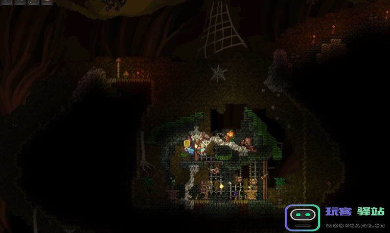 泰拉瑞亚蜘蛛洞在哪里