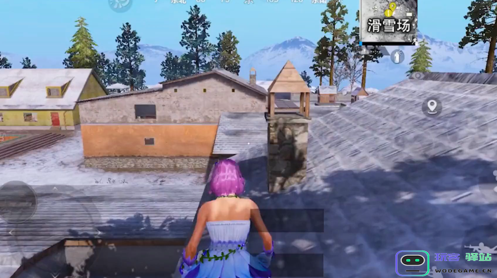 和平精英落地滑雪场怎么打