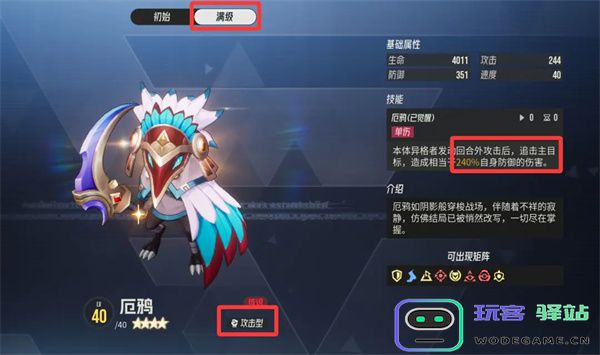 伊瑟厄鸦属性介绍与搭配推荐