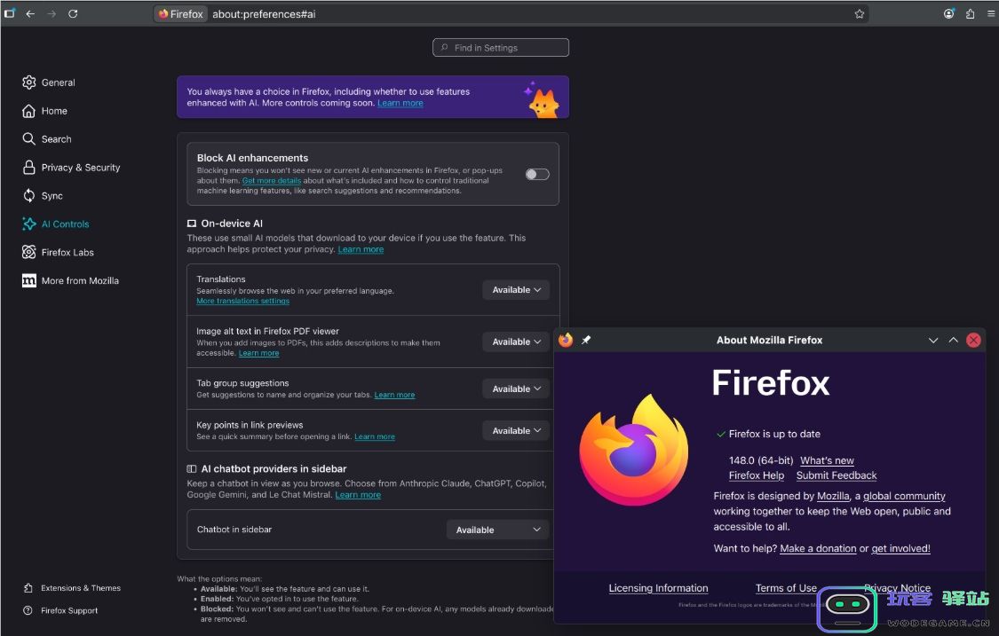 拒绝被 AI “绑架”：Firefox 148 正式版上线，赋予用户一键屏蔽 AI 权