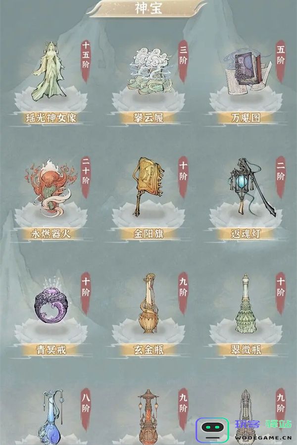 碧海苍云录神宝强度排行榜一览