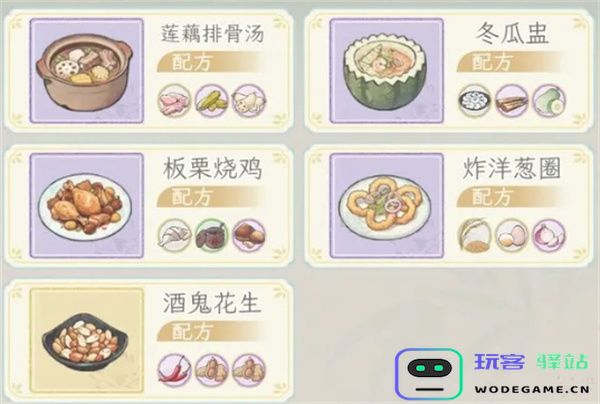 华夏千秋新活动菜品全收集攻略