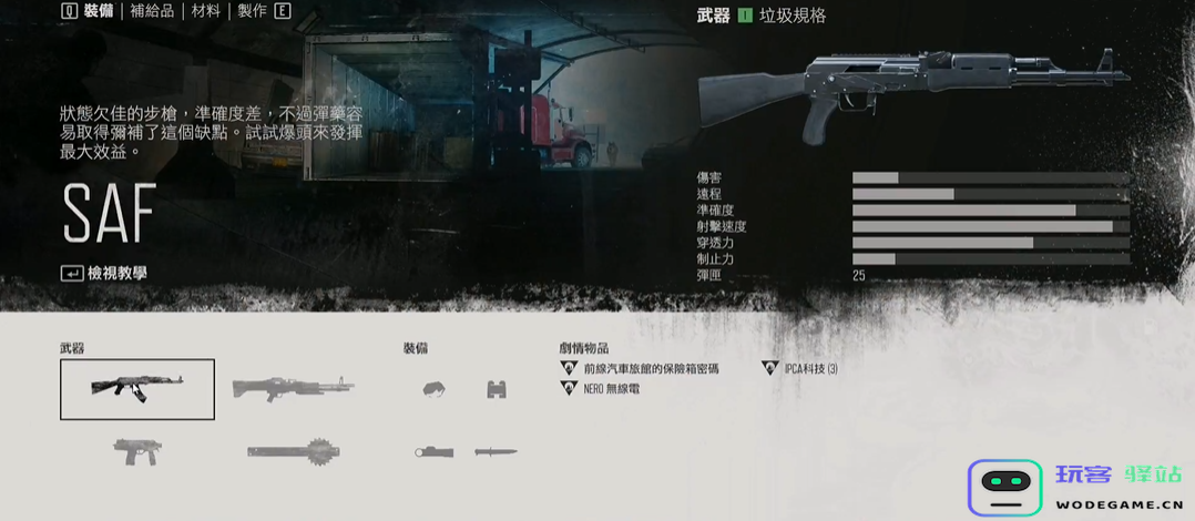 往日不再前期推荐什么武器